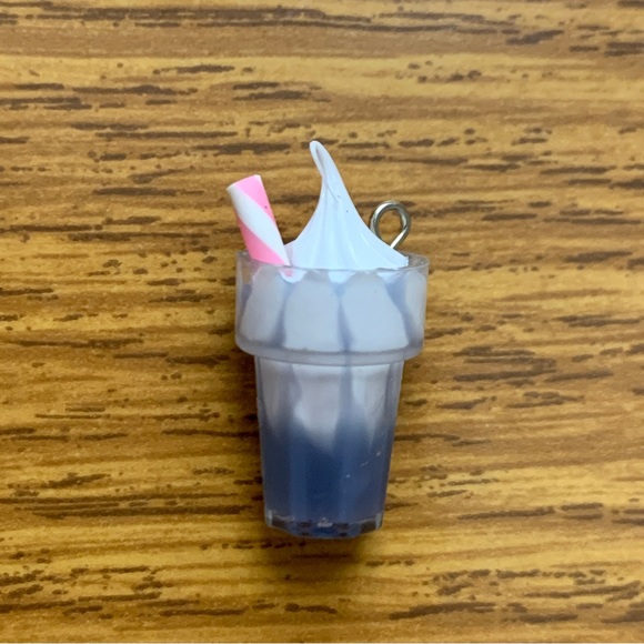 Jewelry - Navy Milkshake Charm Pendant